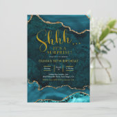 Blauwgroen en goudmakerij Vertrouwelijke dag Uitno Kaart (Staand voorkant)