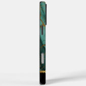 Blauwgroen en goudmarmer met ingewikkelde patronen Case-Mate iPhone case (Achterkant / Rechts)