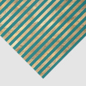 Blauwgroen en goudoliesnijpen tissuepapier (Detail)