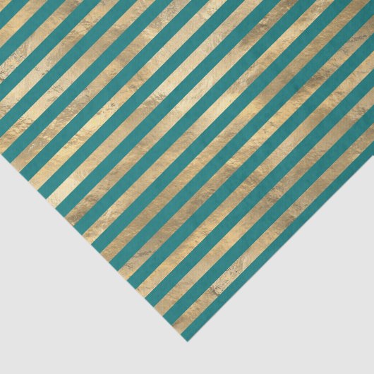 Blauwgroen en goudoliesnijpen tissuepapier (Detail)