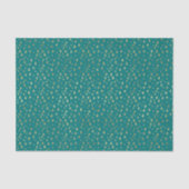 Blauwgroen en goudsterren tissuepapier (Voorkant)