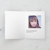 Blauwgroen en goudtropische vlek Mitzvah Bedankkaart (Binnen)