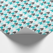 Blauwgroen en grijs omlooppapier voor arropunten cadeaupapier (Hoek)