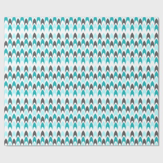 Blauwgroen en grijs omlooppapier voor arropunten cadeaupapier (Vlak)