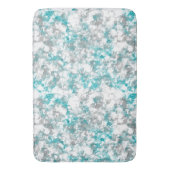 Blauwgroen en grijze marmer badmat (Voorkant Verticaal)