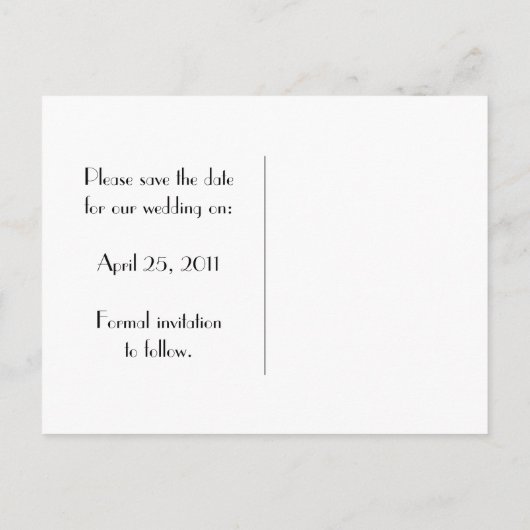 Blauwgroen en grijze vlinders slaan de datum op aankondigingskaart (Achterkant)