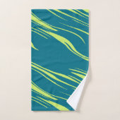Blauwgroen en Groen abstract Bad Handdoek (Handdoek)