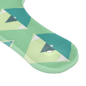 Blauwgroen en groen diamantpatroon snijplank (Hoek)