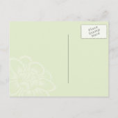 blauwgroen en groen Sla de datum op Aankondigingskaart (Achterkant)