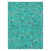 Blauwgroen en groene bladeren tafelkleed (Voorkant)