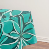 Blauwgroen en groene bladeren tafelkleed (Voorbeeld)