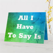 Blauwgroen en groene luid kaart (Gele Bloem)