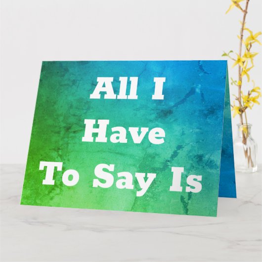 Blauwgroen en groene luid kaart (Gele Bloem)