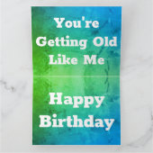 Blauwgroen en groene luid kaart (Binnen)