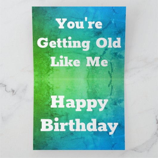 Blauwgroen en groene luid kaart (Binnen)