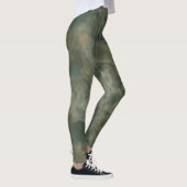 Blauwgroen en groene marmer leggings (Rechts)