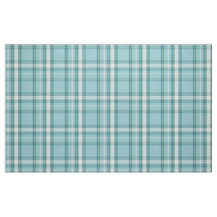 Blauwgroen en groene tartan stof