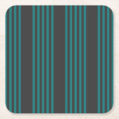 Blauwgroen en houtskool met vijf strippen kartonnen onderzetters (Voorkant)