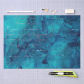 Blauwgroen en ironische Glitter Mermaid Letters Tissuepapier (Craft)