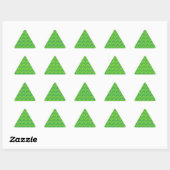 Blauwgroen en kalkgroen Chevron Pattern Sticker (Vel)