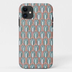 Blauwgroen en Koper Case-Mate iPhone Case