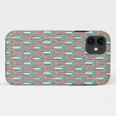 Blauwgroen en Koper Case-Mate iPhone Case (Achterkant (horizontaal))