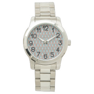 Blauwgroen en Koper Horloge