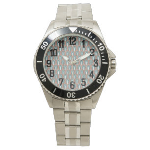 Blauwgroen en Koper Horloge