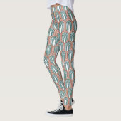 Blauwgroen en Koper Leggings (Links)