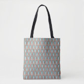 Blauwgroen en Koper Tote Bag (Voorkant)