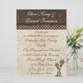 Blauwgroen en koperen Giraffes Weddenschap Kaart (Staand voorkant)