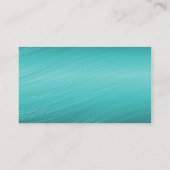 Blauwgroen en koraal Visitekaartje (Achterkant)