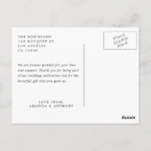 Blauwgroen en Koraal Zomer Strand Bruiloft Briefka Briefkaart (Achterkant)