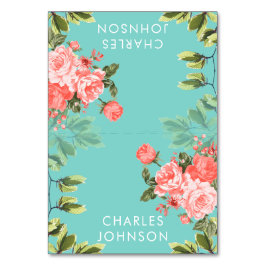 Blauwgroen en koraalrivierbruiloft | Kaarten plaat