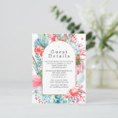 Blauwgroen en Koraalzomerwedstrijd - Details Informatiekaartje (Staand voorkant)