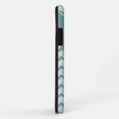 Blauwgroen en kristal zigzagpatroon Case-Mate iPhone case (Achterkant/rechts)