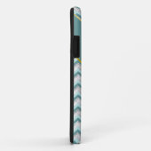 Blauwgroen en kristal zigzagpatroon Case-Mate iPhone case (Achterkant/rechts)