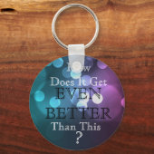 Blauwgroen en Lavender HDIGEBBT? Button Sleutelhan Sleutelhanger (Voorkant)