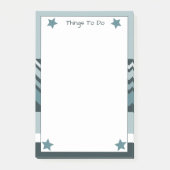 Blauwgroen en Lichtblauw Post-it® Notes (Voorkant)