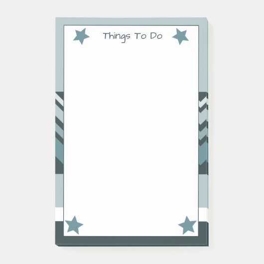 Blauwgroen en Lichtblauw Post-it® Notes (Voorkant)