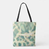 Blauwgroen en lichtgevoelige webben op een canvas  tote bag (Achterkant)