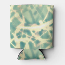 Blauwgroen en lichtgevoelige webben op een koelbox blikjeskoeler