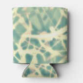 Blauwgroen en lichtgevoelige webben op een koelbox blikjeskoeler (Achterkant)