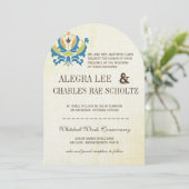 Blauwgroen en Limoen- Damask Modern Chalkboard Uit Kaart (Staand voorkant)