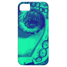 Blauwgroen en Navy Nautical Octopus Tentacle Case-Mate iPhone Case
