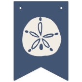 Blauwgroen en Navy Sandollar Birthday Banner (Eerste vlag)