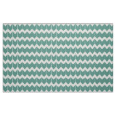 Blauwgroen en niet wit Chevron Pattern Stof (Fat Quarter)