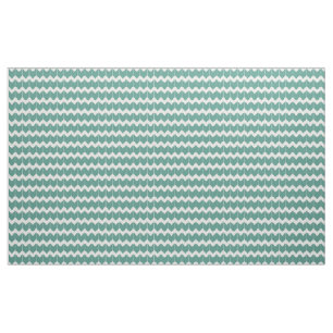 Blauwgroen en niet wit Chevron Pattern Stof