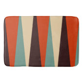 Blauwgroen en Oranje Badmat (Voorkant)