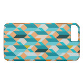 Blauwgroen en Oranje modellen Case-Mate iPhone Case (Achterkant (Horizontaal))